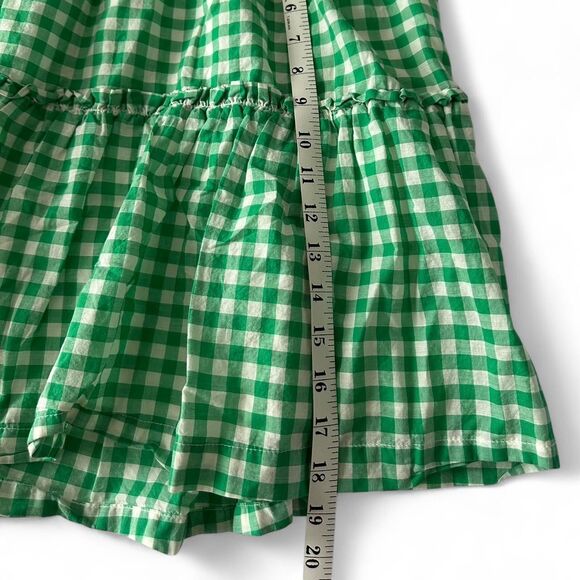 Draper James RSVP Tiered A-Line Skirt Green Gingham Women’s Size Small - Picture 5 of 6